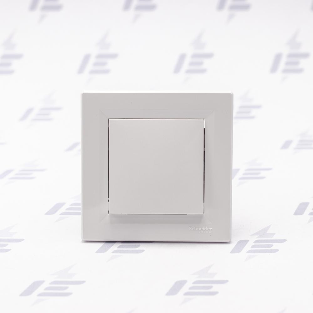 EPH0700121 Asfora - Ovládač tlačítkový 1/0 bezšroubový bílá