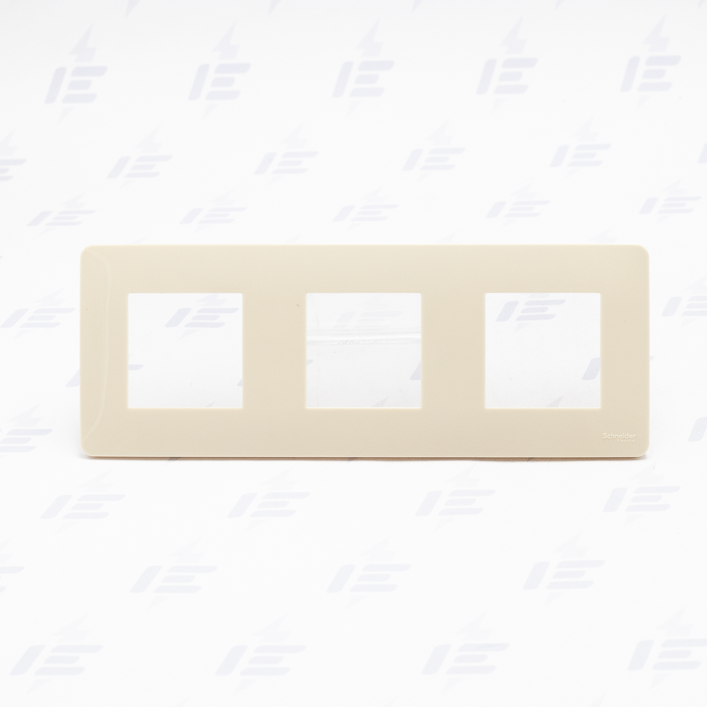 NU200644 Unica Studio - Krycí rámeček trojnásobný, Béžový