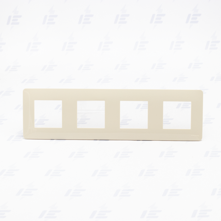 NU200844 Unica Studio - Krycí rámeček čtyřnásobný, Béžový