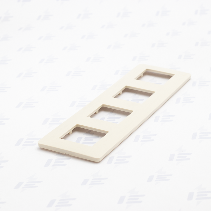 NU200844 Unica Studio - Krycí rámeček čtyřnásobný, Béžový