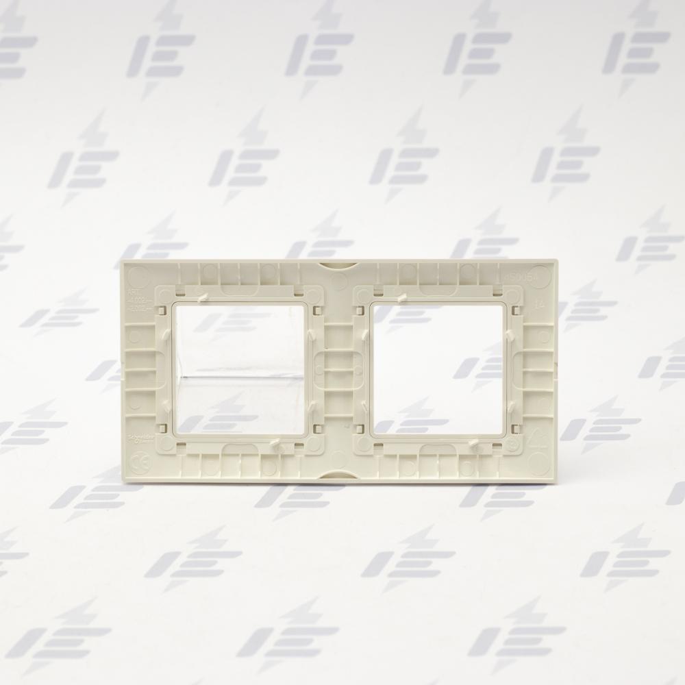 Unica Basic - Krycí rámeček dvojnásobný, Marfil