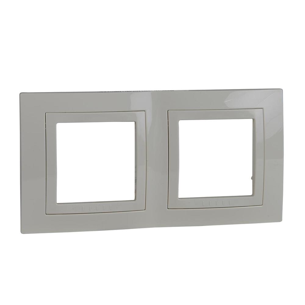 MGU2.004.25 Unica Basic - Krycí rámeček dvojnásobný, Marfil