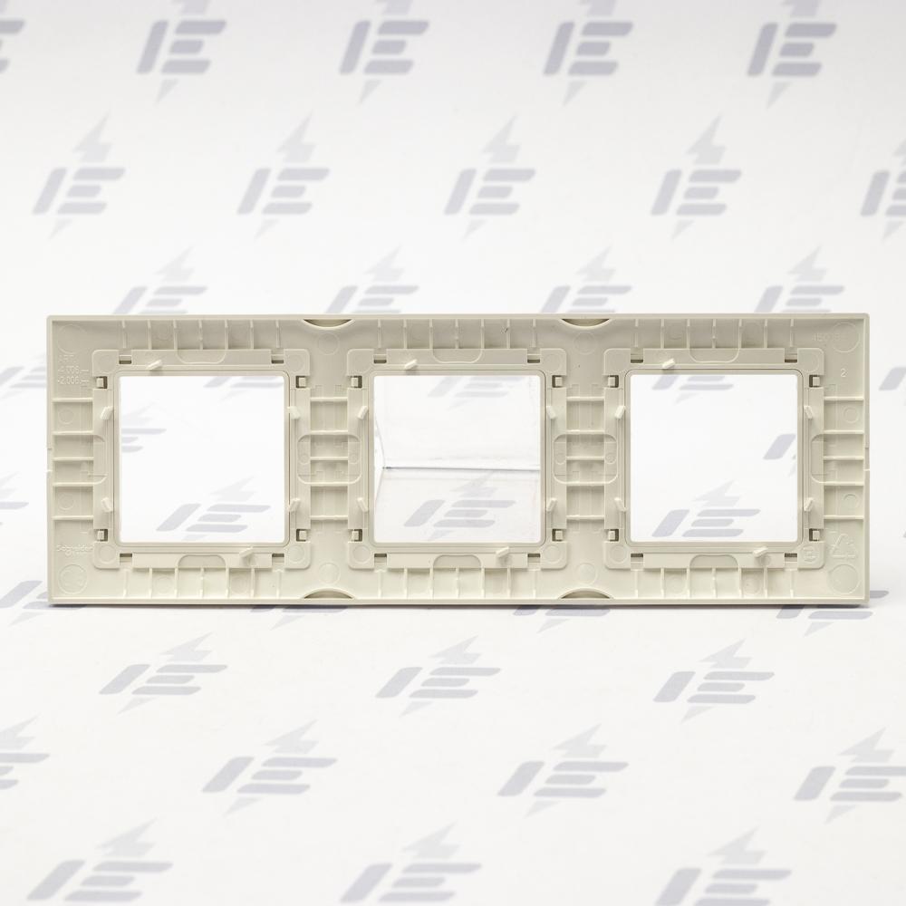 Unica Basic - Krycí rámeček trojnásobný, Marfil