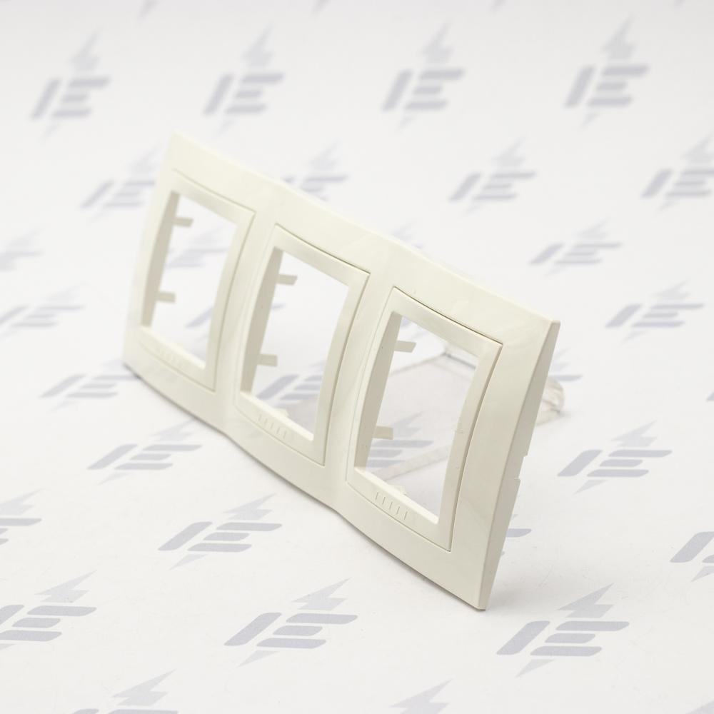 Unica Basic - Krycí rámeček trojnásobný, Marfil