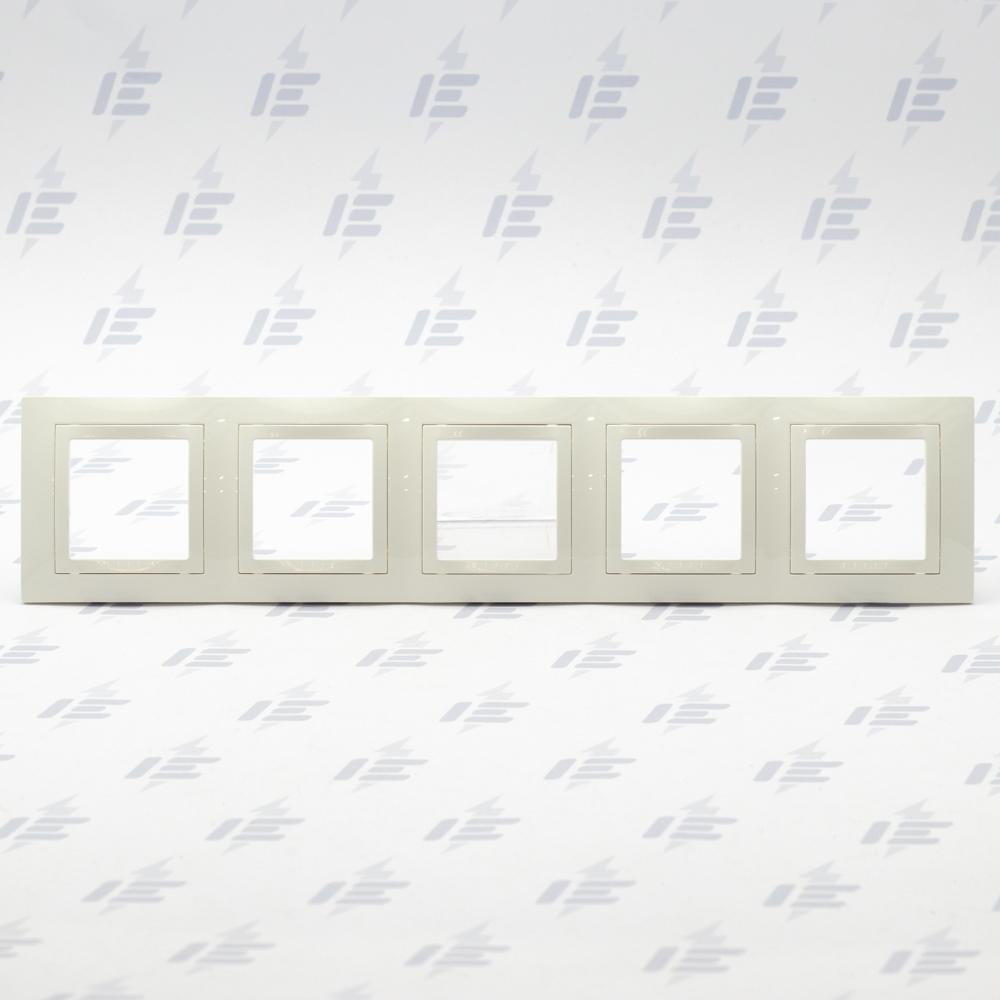 MGU2.010.25 Unica Basic - Krycí rámeček pětinásobný, Marfil