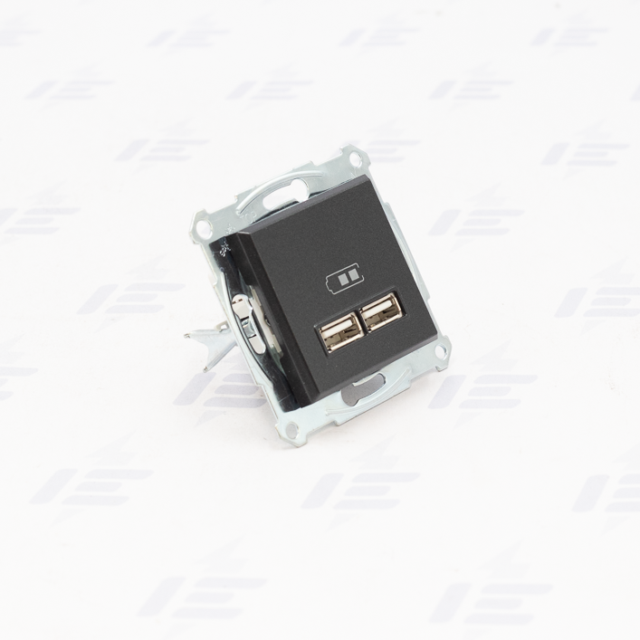 EPH2700271 Asfora - 2xUSB nabíjecí konektor 2.1A, antracit