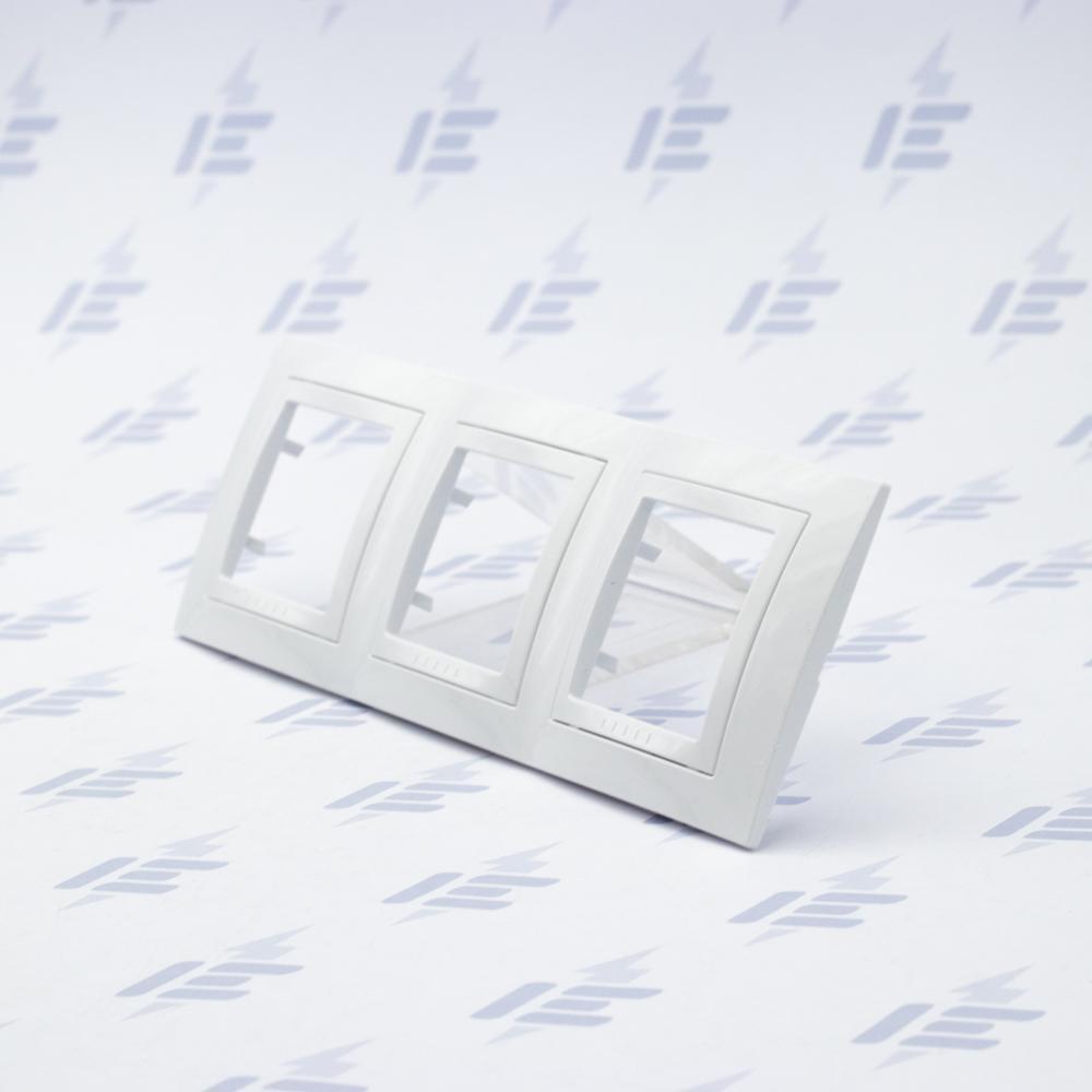 Unica Basic - Krycí rámeček trojnásobný, Polar