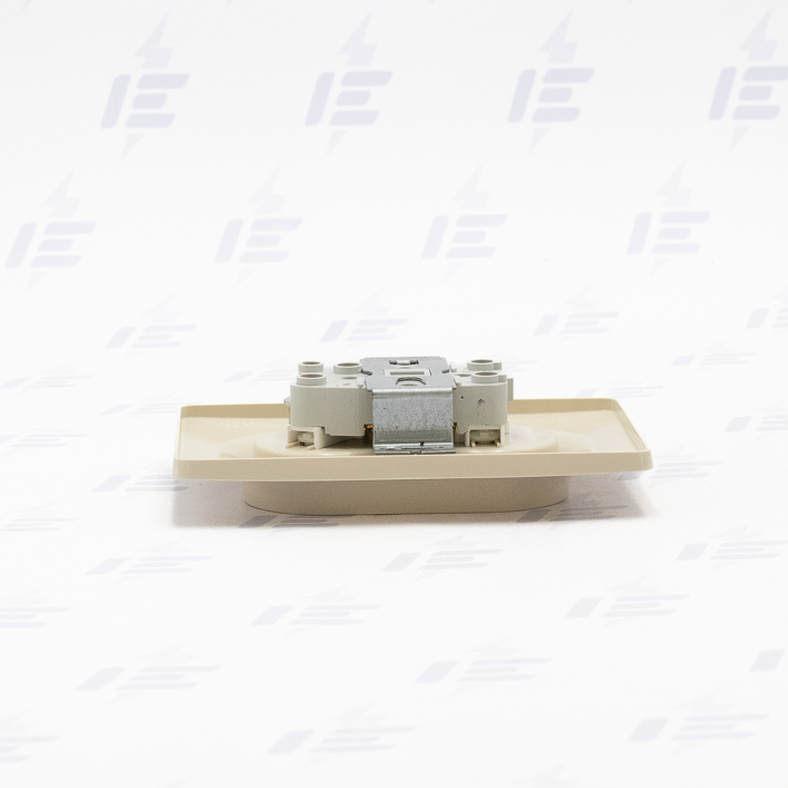 NU206544 Unica - Dvojzásuvka pootočená 16A 230V, Béžová