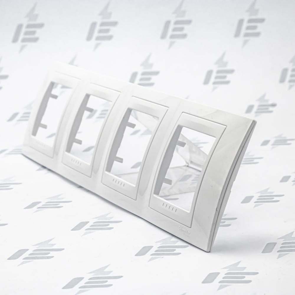 MGU6.008.18 Unica Plus - Krycí rámeček čtyřnásobný, Polar