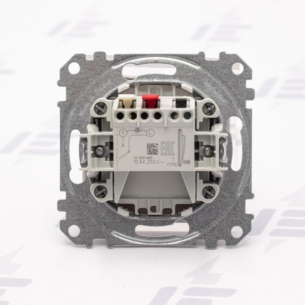 SDD111101 Sedna D/E - Spínač jednopólový řazení 1, Bílá