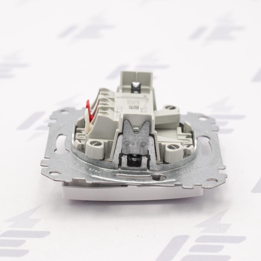 SDD111101 Sedna D/E - Spínač jednopólový řazení 1, Bílá