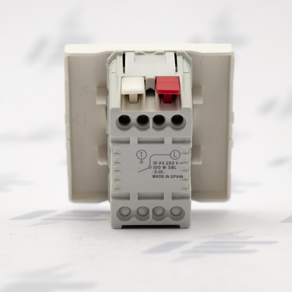 Unica - Spínač jednopólový, řazení 1, Marfil