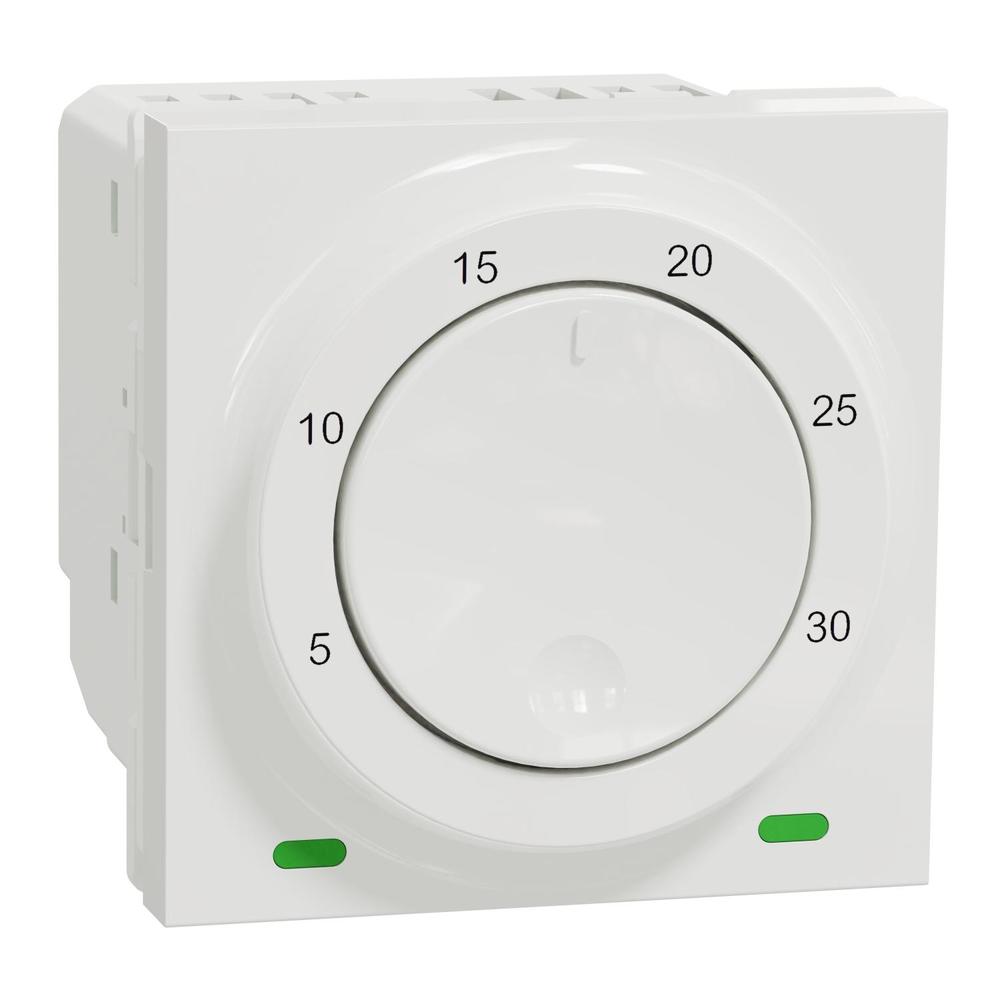 Unica - Termostat prostorový otočný 2M, Bílý