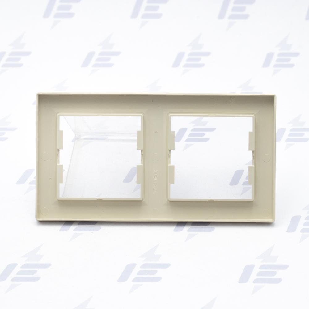 EPH5800223 Asfora - Krycí rámeček dvojnásobný, krémová