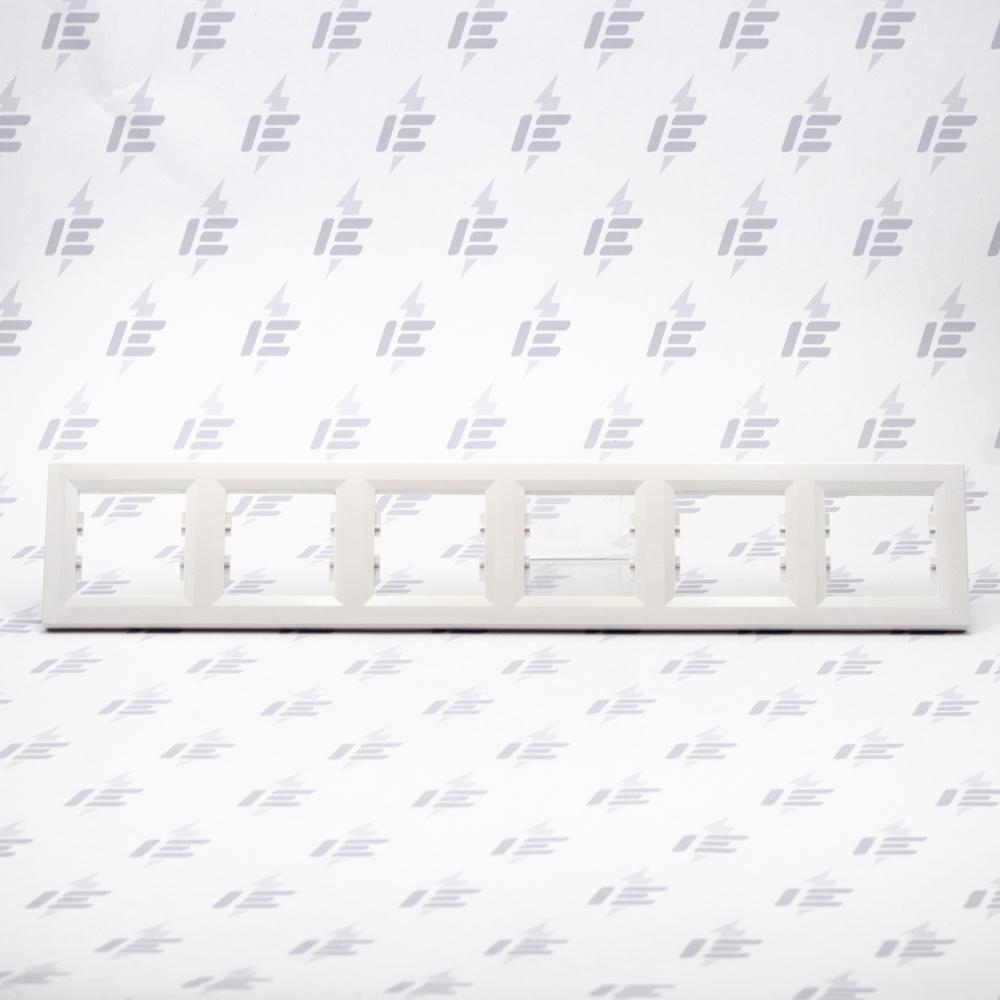 EPH5800621 Asfora - Krycí rámeček šestinásobný, bílá