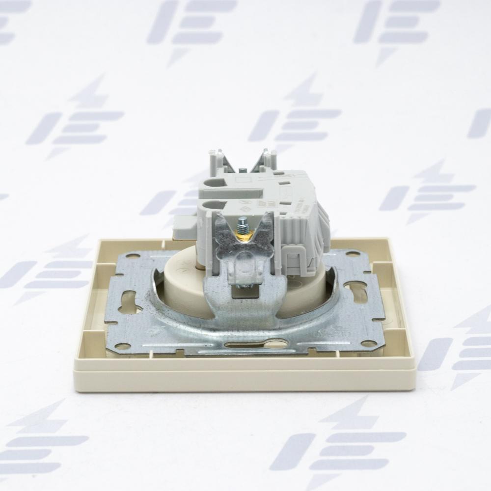 EPH2800123 Asfora - Zásuvka 2P+PE 250V 16A, krémová