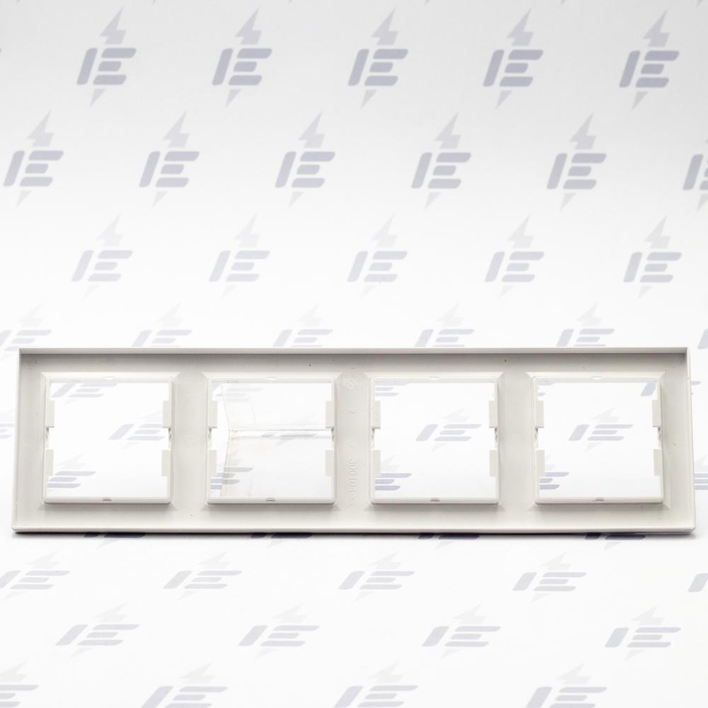 EPH5800421 Asfora - Krycí rámeček čtyřnásobný, bílá