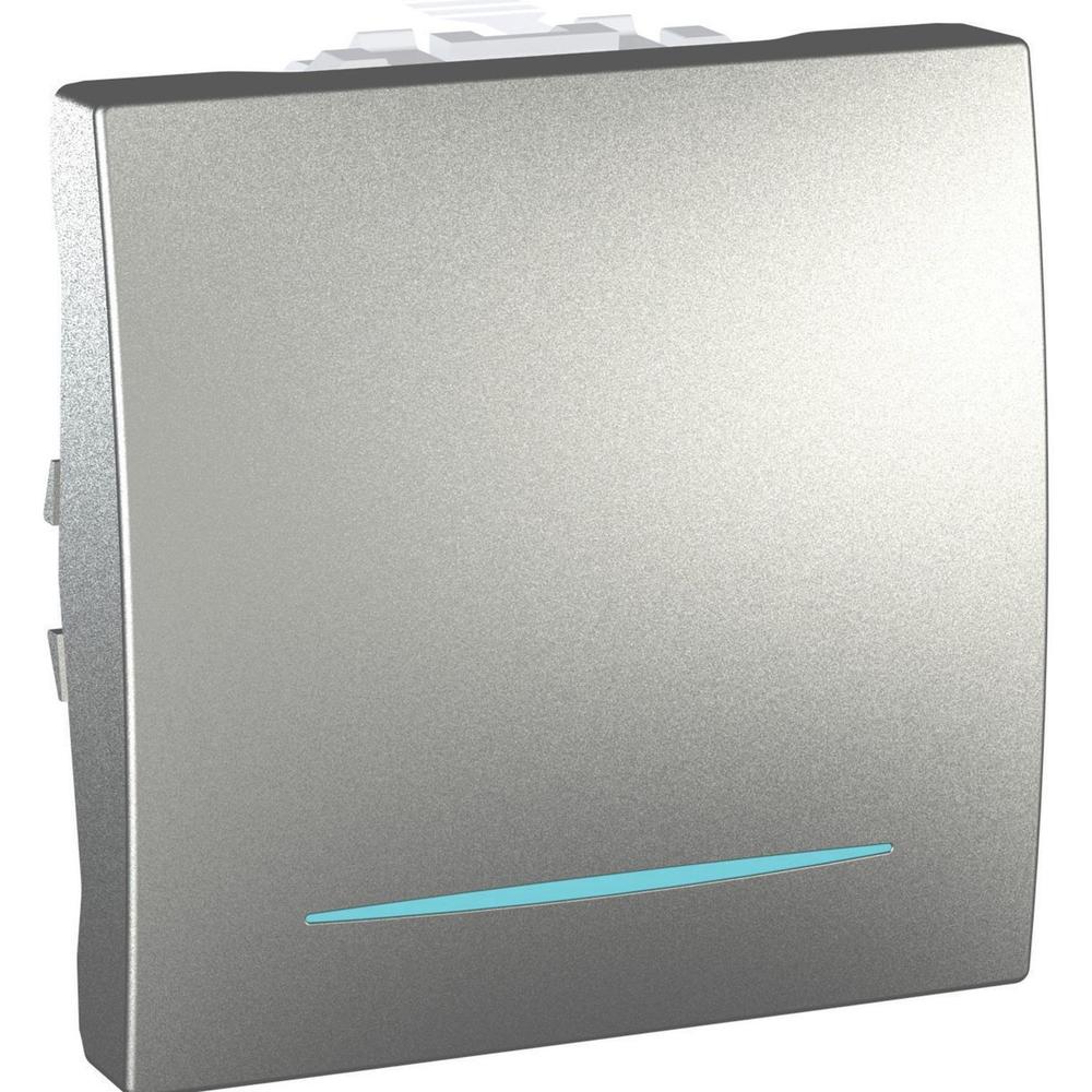 Unica - Přepínač střídavý 6So, Aluminium