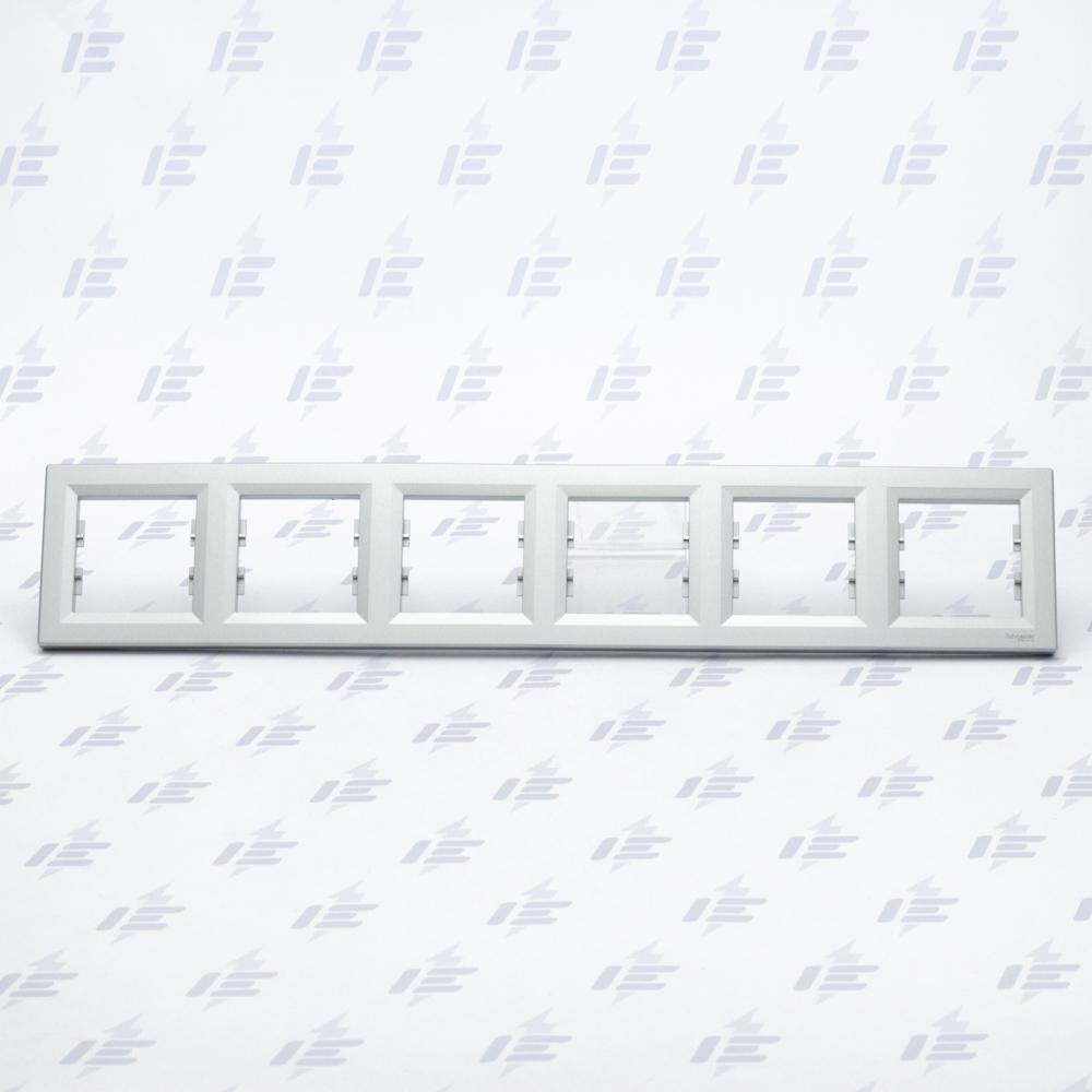 EPH5800661 Asfora - Krycí rámeček šestinásobný, alu