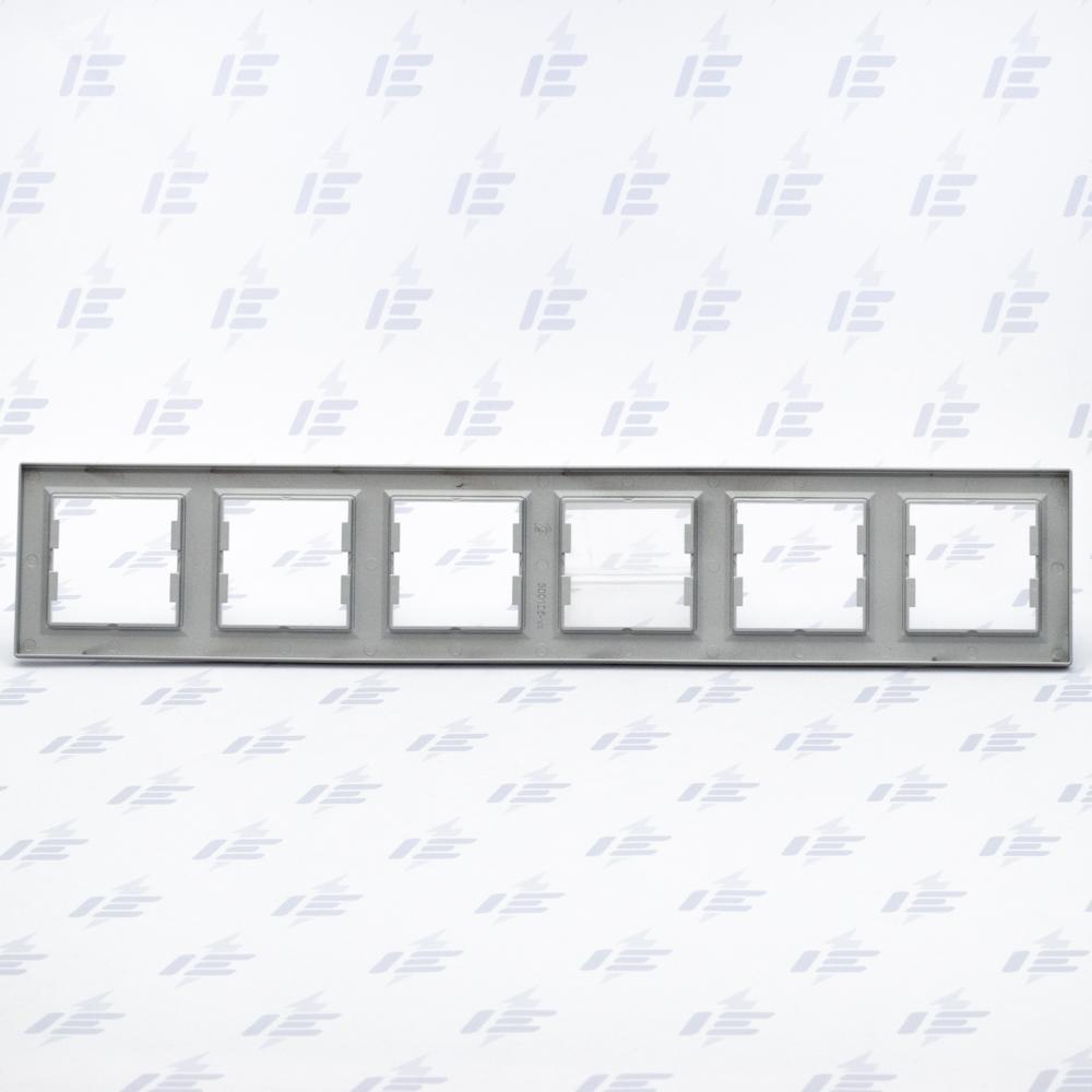 EPH5800661 Asfora - Krycí rámeček šestinásobný, alu