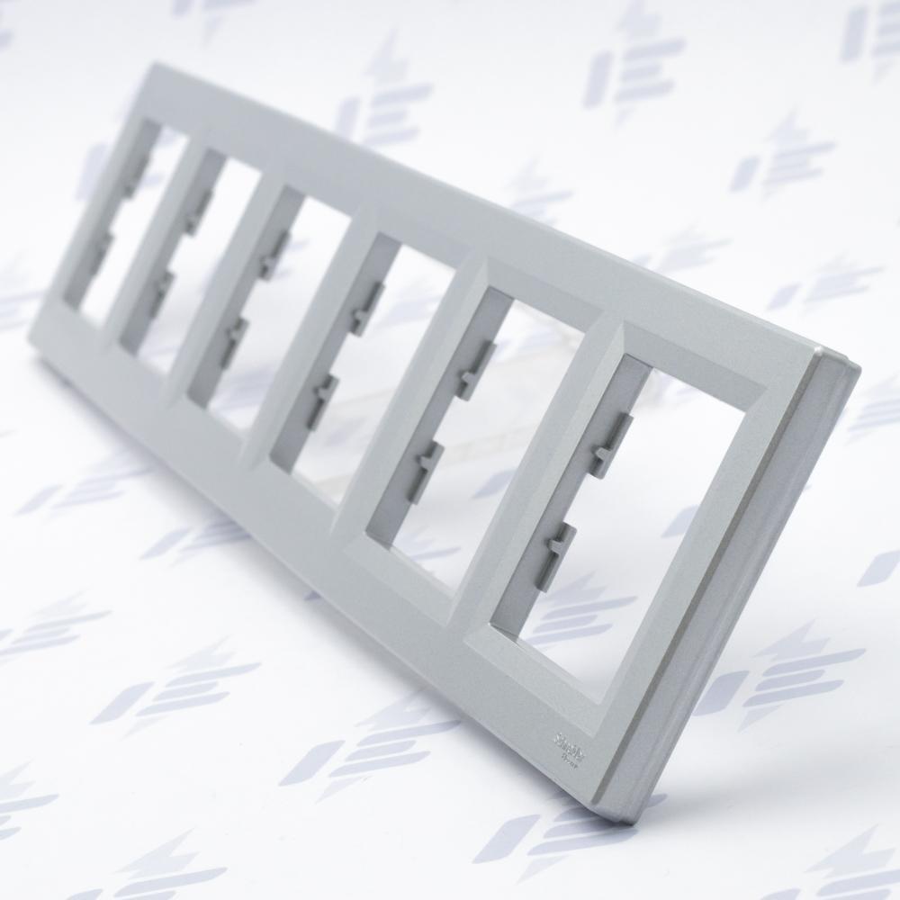 EPH5800661 Asfora - Krycí rámeček šestinásobný, alu