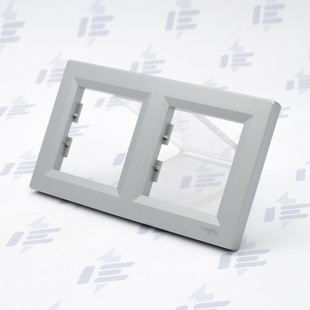 EPH5800261 Asfora - Krycí rámeček dvojnásobný, alu