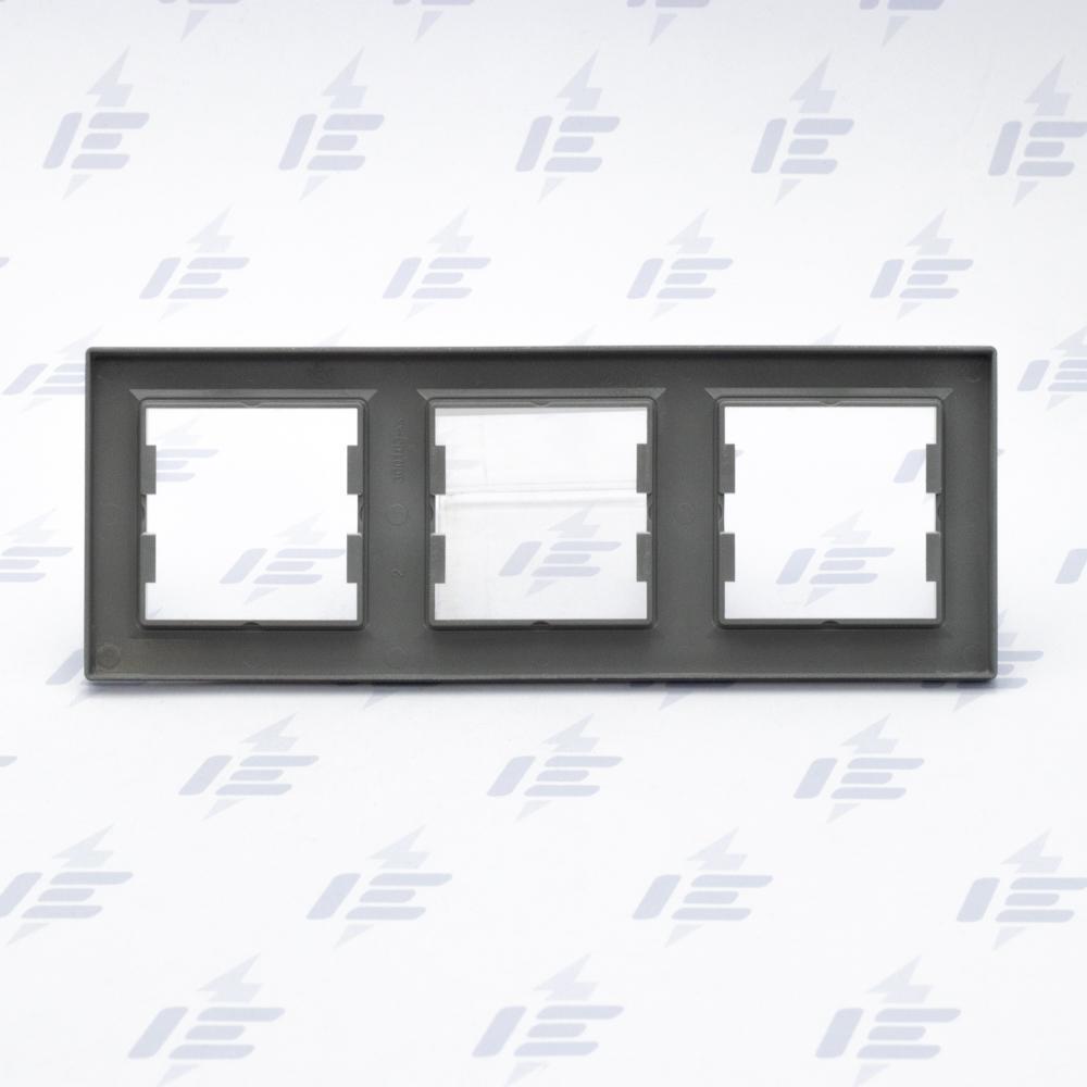 EPH5800361 Asfora - Krycí rámeček trojnásobný, alu