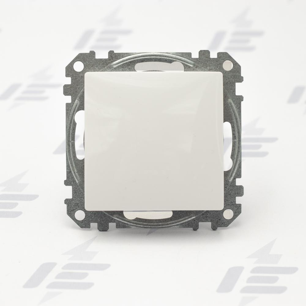 SDD111111 Sedna D/E - Tlačítko 1/0, Bílá