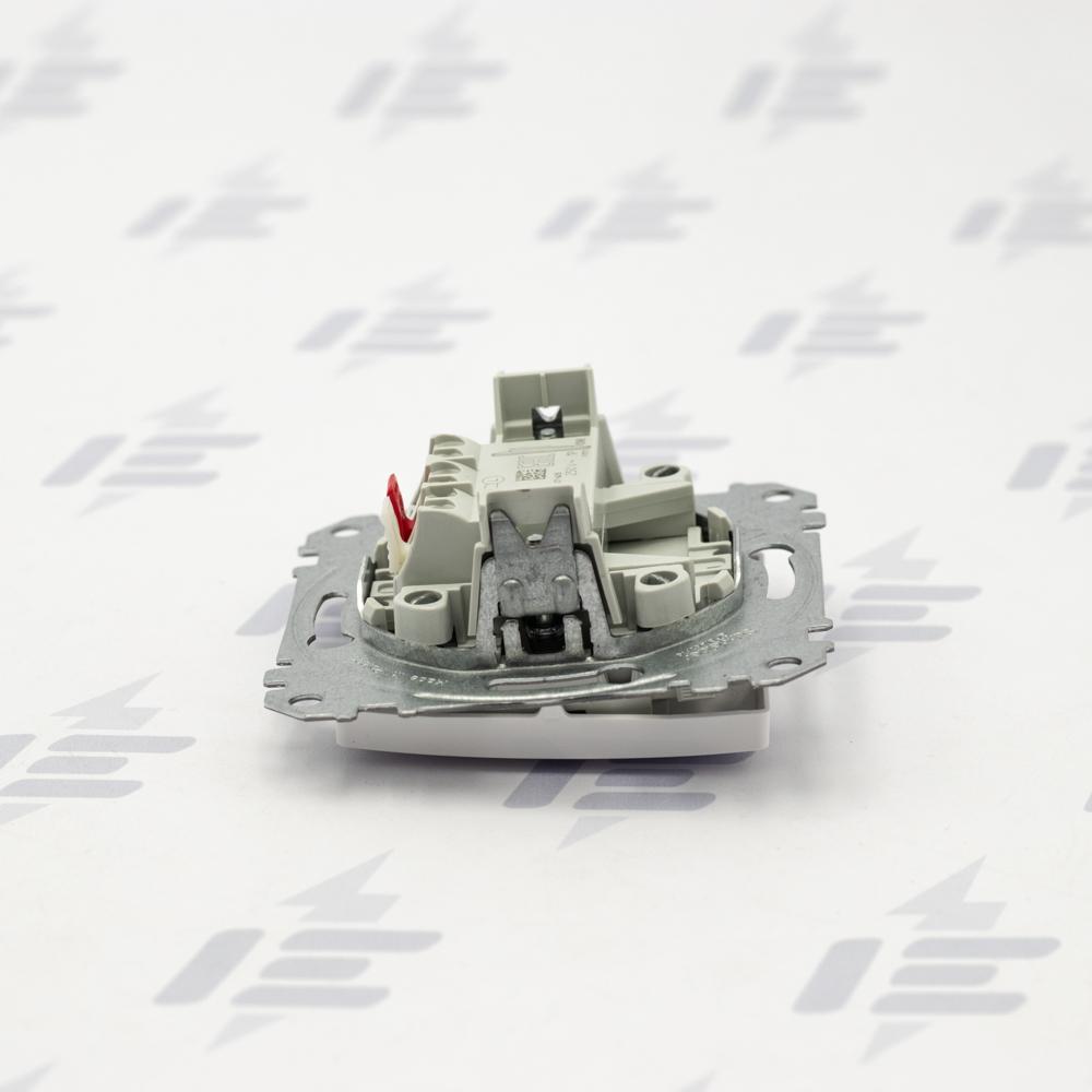 SDD111111 Sedna D/E - Tlačítko 1/0, Bílá