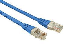 Patch kabel CAT5E UTP PVC 1m modrý non-snag-proof C5E-155BU-1MB