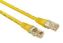 Patch kabel CAT5E UTP PVC 1m žlutý non-snag-proof C5E-155YE-1MB