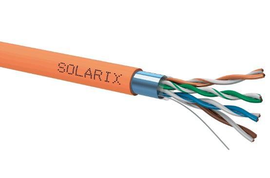 Instalační kabel Solarix CAT5E FTP LSOHFR B2ca-s1,d1,a1 SXKD-5E-FTP-LSOHFR-B2ca