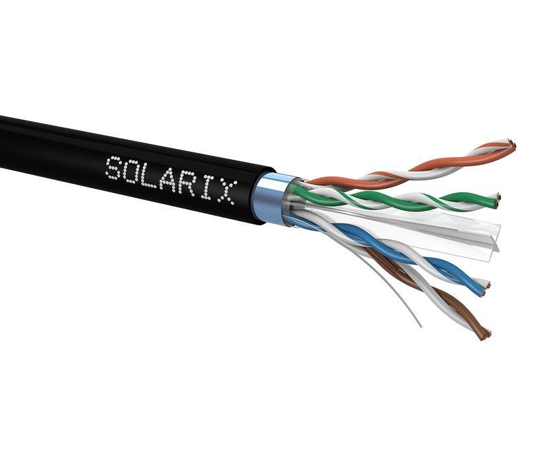 Instalační kabel Solarix CAT6 FTP PE Fca venkovní SXKD-6-FTP-PE