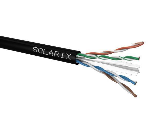 Instalační kabel Solarix CAT6 UTP PE Fca venkovní SXKD-6-UTP-PE