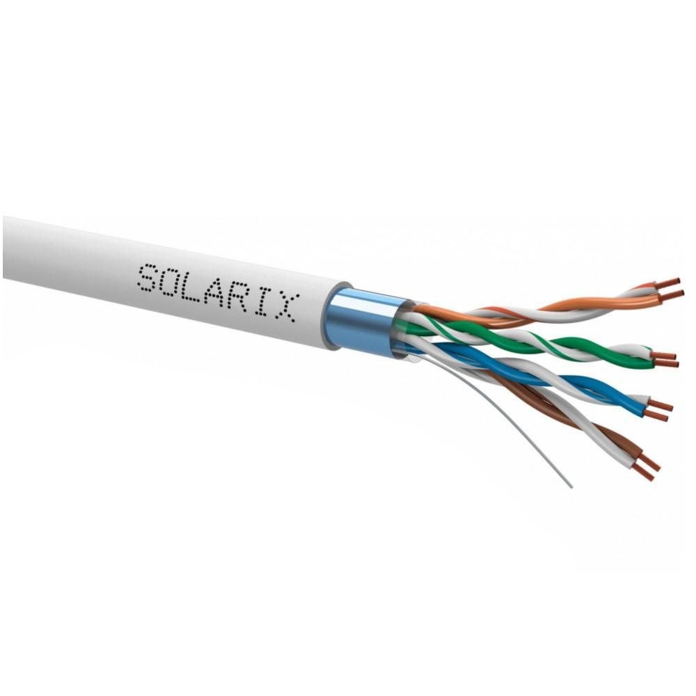 Kabel licna Solarix CAT5E FTP PVC šedý SXKL-5E-FTP-PVC-GY
