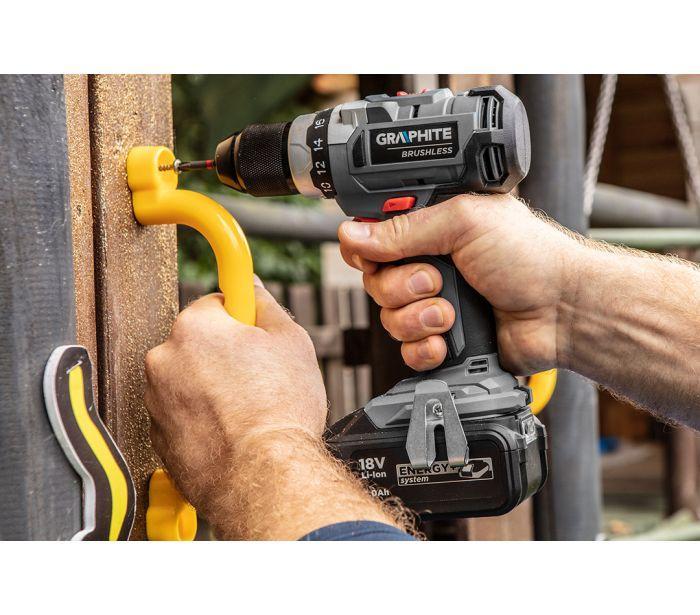 58G019 aku šroubovák bezuhlíkový motor, bezpříklep  Energy+ 18V, Li-Ion, bez baterie Graphite