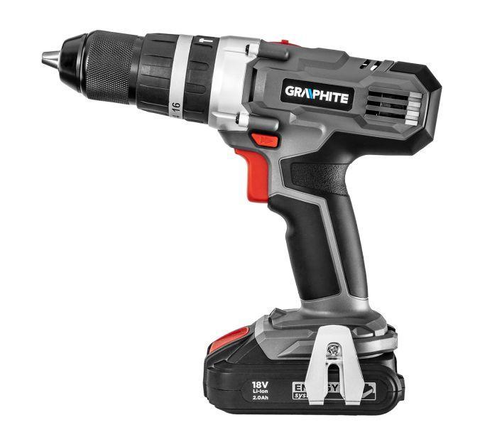 aku vrtačka příklepová Energy+ 18V, Li-Ion, 13mm rychloupínací sklíčidlo, bez baterie