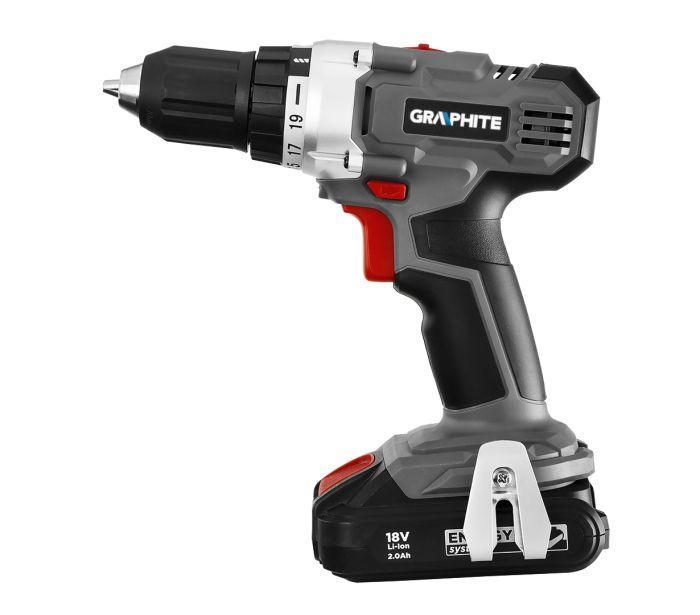 58G000 aku vrtačka Energy+ 18V , Li-Ion, 10 mm rychloupínací sklíčidlo, bez baterie