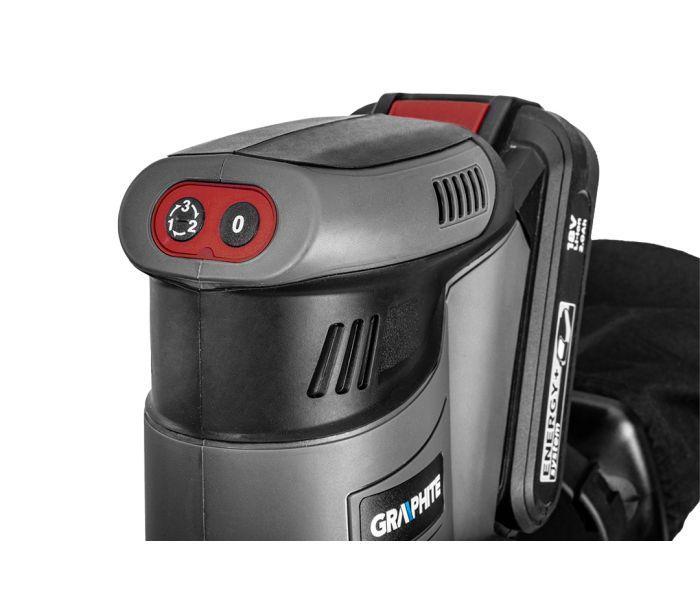 aku excentrická bruska Energy+ 18V, Li-Ion, 125 mm, bez baterie
