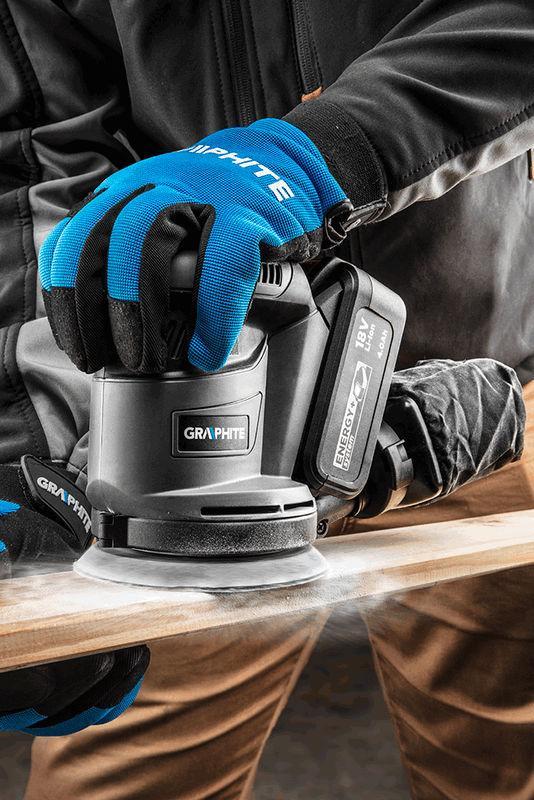 aku excentrická bruska Energy+ 18V, Li-Ion, 125 mm, bez baterie