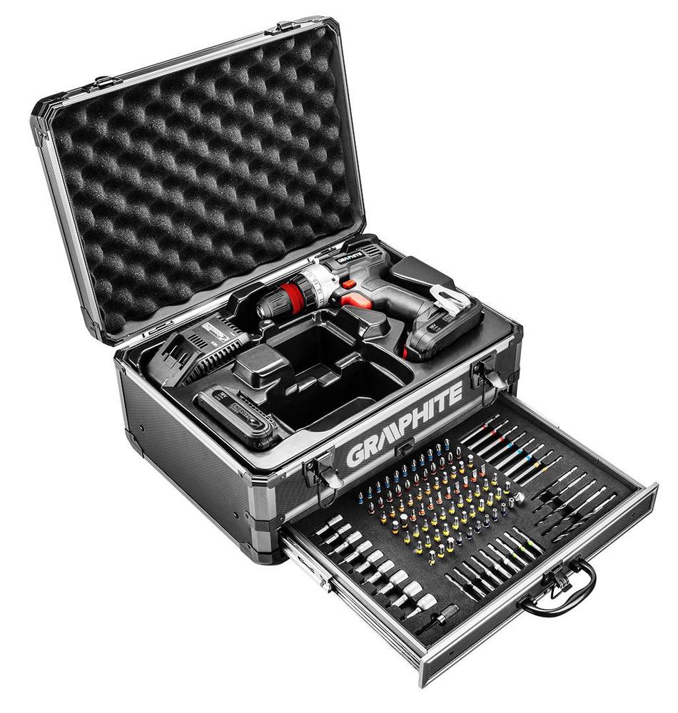 58G022-PS15 aku šroub. 58G022 v AL kufru + přísluš. 109ks Graphite Energy+