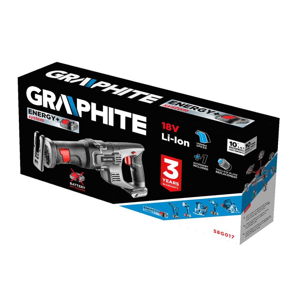 aku pila ocaska Energy+ 18V, Li-Ion, bez baterie Graphite