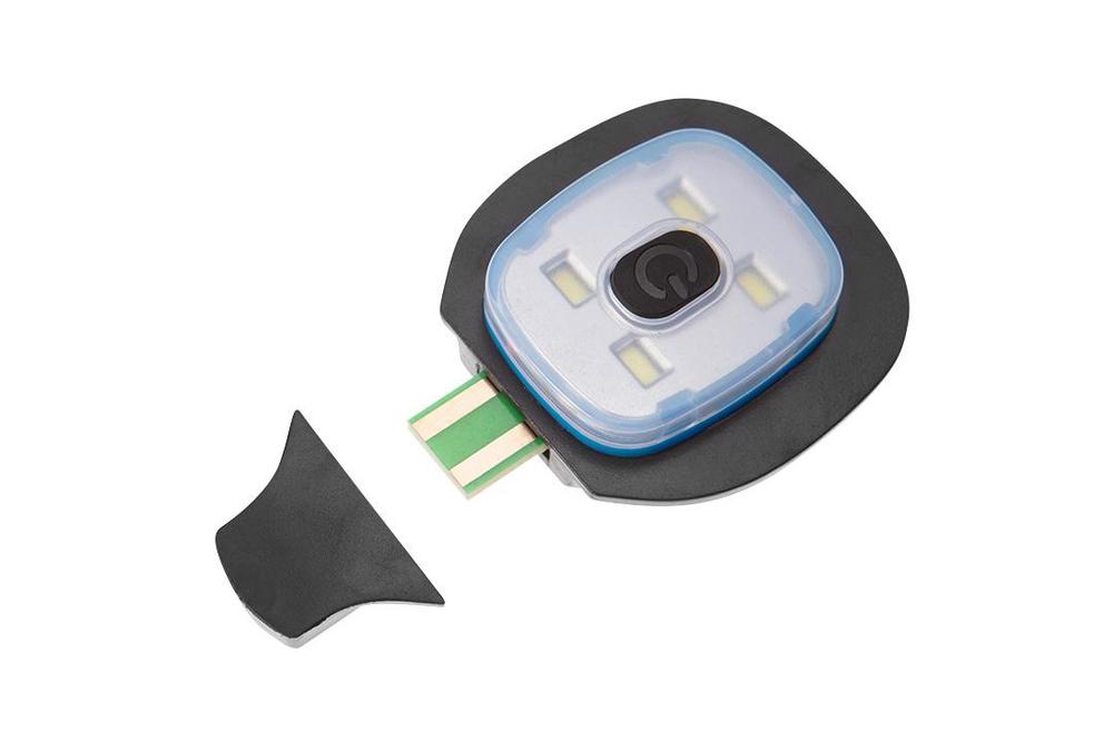 81-630 Čepice Premium s LED světlem 180 lm, modro-šedo-zelená