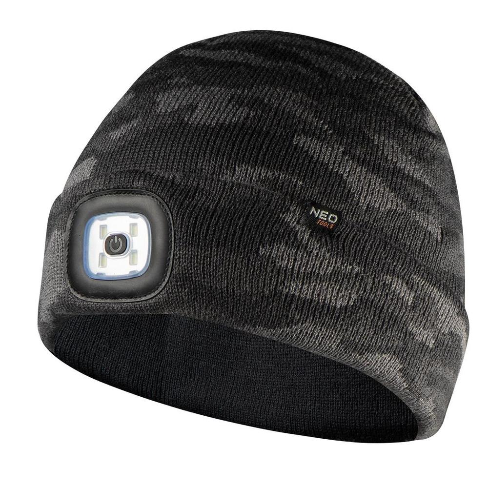 Čepice Premium s LED světlem 180lm, maskáčová