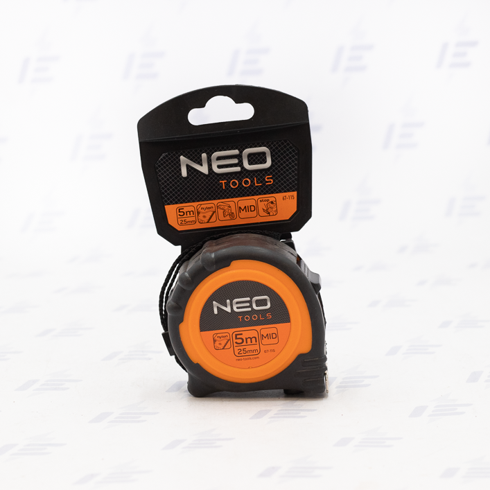 67-115 metr svinovací, ocel. 5 m x 25 mm s magnetem