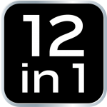 01-026 multifunkční nářadí, 12 prvků, s LED