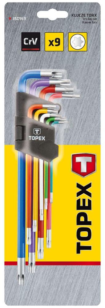 klíče Torx   sada 9 ks barevné 