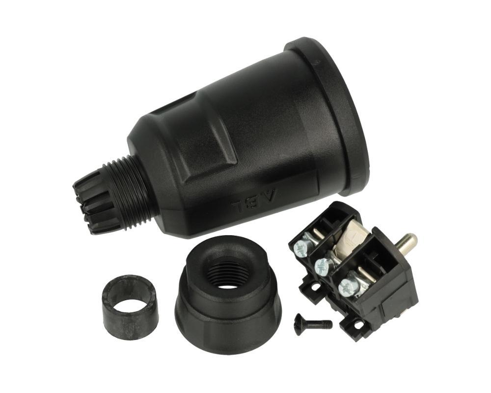 1579002 Zásuvka spojovací elamidová 3x2,5mm2, černá IP20