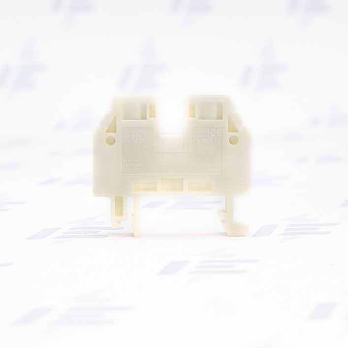 A141111 Řadová svorka RSA 6 A - bílá