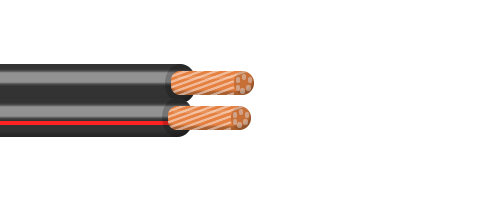 Kabel CYH  2 x 0,15  Č/R